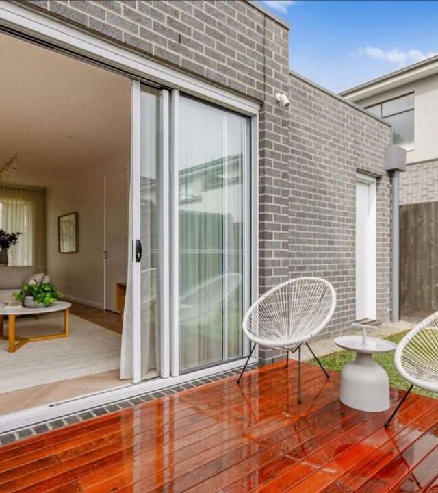 outdoor deck & interior